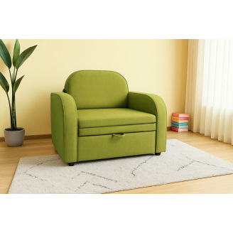 Кресло мягкое раскладное Tobi Sho Дрим рогожка Bahama Салатовый/17, 1040х850х830 мм
