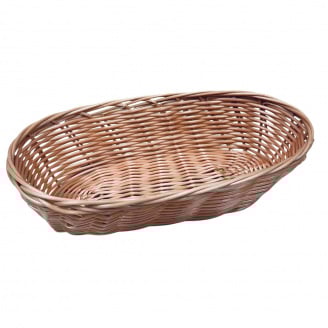 Кошик для хліба/фруктів Stenson R85158 овальний 24х13,3х6 см Коричневий (23673)