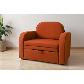 Диван-кресло мягкий раскладной Tobi Sho Дрим рогожка Bahama Оранжевый/19, 1140х850х830 мм