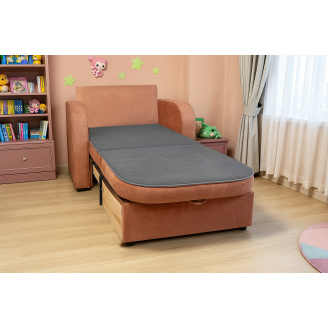 Кресло-диван мягкое раскладное Tobi Sho Дрим велюр Mars Терракотовый/05, 1140х850х830 мм