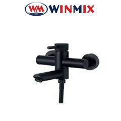 Смеситель для ванны короткий нос Winmix Sus Black EURO (Chr-009) SUS304 из нержавеющей стали, Польша Изюм