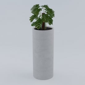 Ваза бетонная Осло XXL 120x50 см, уличная садовая