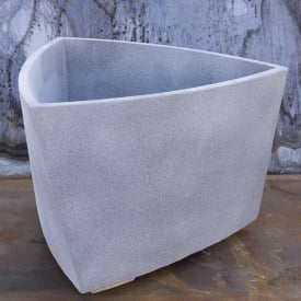 Цветочник бетонный Мадрид L 60х90 см, уличный садовый Футеровка крошкой