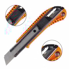 Нож строительный Polax 18 мм (23-005) Кропива