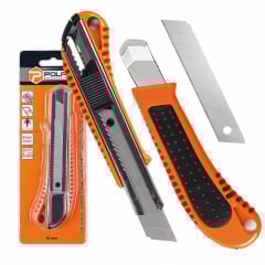Нож строительный Polax 18 мм (23-005) Кропива