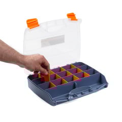 Органайзер пластиковий господарський для зберігання 15 секцій 320х255х60 мм Polax (01-009) Лозова