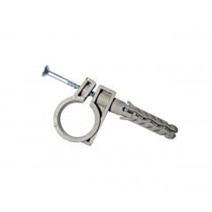 Обойма для труб і кабелю Polax D10-12 з ударним шурупом 50 шт. (37-071) Ладан