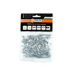 Заклепки витяжні алюмінієві 4 х 8 мм Polax (37-008) Кременець