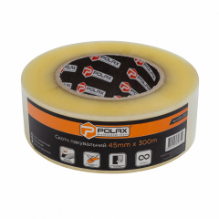 Клейкая лента Polax скотч упаковочный прозрачный 300 м x 45 мм (101-053) Новая Прага