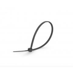 Хомут пластиковий (стяжка) Polax нейлонова 4 х 250мм, чорний 100 шт. (37-098) Бровари