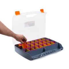 Органайзер пластиковый хозяйственный для хранения 24 секции 460х360х80 мм Polax (01-011) Петрово