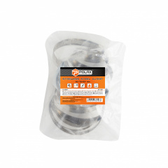 Хомут черв'ячний Polax із нержавіючої сталі 60-80 мм (37-031) Новомосковськ