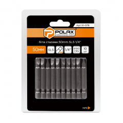 Біта сталева Polax 50 мм SL5 1/4 ,10 шт (51-078) Київ