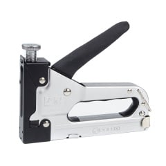 Степлер будівельний з регулюванням сили удару Polax 4-14 мм 100 скоб (24-005) Київ