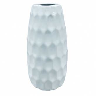 Ваза керамічна Stenson R94035 Amelia 21,5х10,5 см Білий (23470)