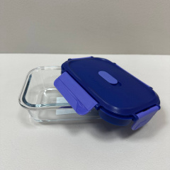 Емкость для еды стеклянная с пластиковой крышкой Luminarc Click Clack X0088 370 мл Синий (23737) Киев