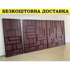 Ворота с вишневым матовым профнастилом в НАЛИЧИИ Львів