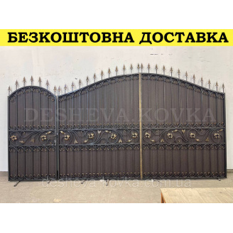 Ворота из профнастилом