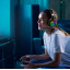 Игровая гарнитура Onikuma Gaming K10 Pro LED с RGB подсветкой Черный Славута