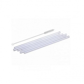 Набір трубочок скляних 6 шт Simax Exclusive 10*200 мм прозорі 41201/6