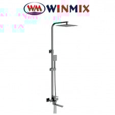 Душова колона із змішувачем Winmix KUB-007-J HEAVY Graphite SUS304 із нержавіючої сталі, Польща.