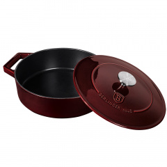 Каструля чавунна 26 см 2,57 л Berlinger Haus Metallic Line Burgundy Edition (BH-6498) Суми