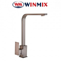 Смеситель для кухни Ухо Winmix Kub Graphite (Chr-011) SUS304, Польша (нержавеющая сталь) Переяслав-Хмельницкий