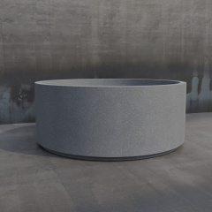 Клумба бетонная Палермо M 30x75x75 см, уличная садовая Надвірна