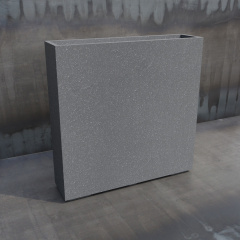 Вазон бетонный Барселона XL 100x100x25 см, уличный садовый Долина