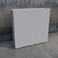 Вазон бетонный Барселона XL 100x100x25 см, уличный садовый Долина