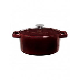 Кастрюля чугунная 24 см 4,35 л Berlinger Haus Metallic Line Burgundy Edition (BH-6497)