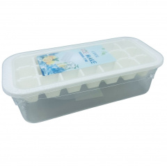 Форма для льда с контейнером пластиковая Stenson R92459 25х11,5х7 см Молочный (23624) Ивано-Франковск