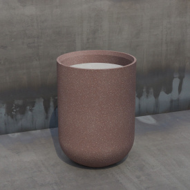 Ваза бетонная Эссен M 80x58x58 см, уличная садовая Гранит