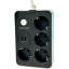 Подовжувач з USB Power Socket CNV 8203 2USB на 4 розетки 2 м Black Кропивницький