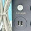 Подовжувач з USB Power Socket CNV 8203 2USB на 4 розетки 2 м Black Кропивницький