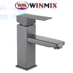 Змішувач для умивальника Winmix Graphite KUB (Chr-001) SUS304, Польща (нержавіюча сталь) Фастов