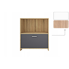Тумба для взуття NordicNest-1 (дуб сонома і німфея альба, 80х34х89,5 cм)