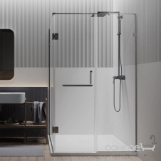 Душева кабина Weston WK 4 1020x300x2000 профиль хром/прозрачное стекло, ручка-полотенцедержатель