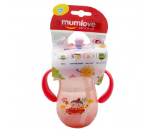 Поїльник з трубочкою Mega Zayka MGZ-0312 (Coral) 260 мл