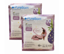 Нічні підгузки - трусики Pure Born 4 (9-15 кг) 44 шт