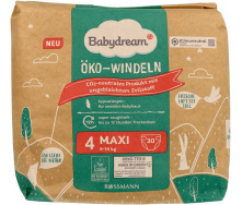 Еко підгузники Babydream 4 Maxi (8-14 кг) 30 шт