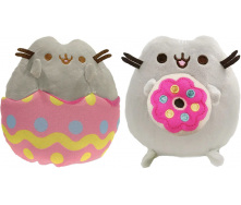 Набір м'яких іграшок 2Life Pusheen cat 12х15 см з великим пончиком і кіт в яйці v-12379