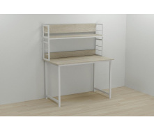Надбудова для столу Ferrum-decor Лінкольн 60x120x28 Білий ДСП Сонома (LIN0032)