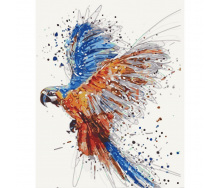 Картина за номерами без підрамника Папуга в польоті Art Craft 11513-ACNF 40х50 см