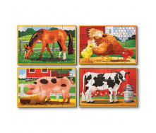 Дерев'яний пазл 4 в 1 Melissa&Doug 