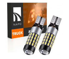Комплект світлодіодних ламп для вантажівок Napo Truck T10-3014-57smd W5W T10 24V 2 шт Білий (2508485635)