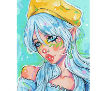 Картина за номерами Блакитноока модниця nila_art_art Идейка KHO2547 40х50 см