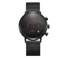 Чоловічий наручний годинник Sinobi S9807G 11S9807G02 Чорний
