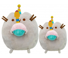 Набір м'яких іграшок S&T Pusheen cat з кексом 23х25 см та 12х15 см (vol-9989)