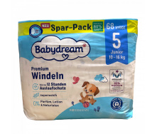 Підгузники Babydream Premium 5 Junior 10-16 кг 68 шт